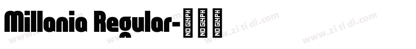 Millania Regular字体转换